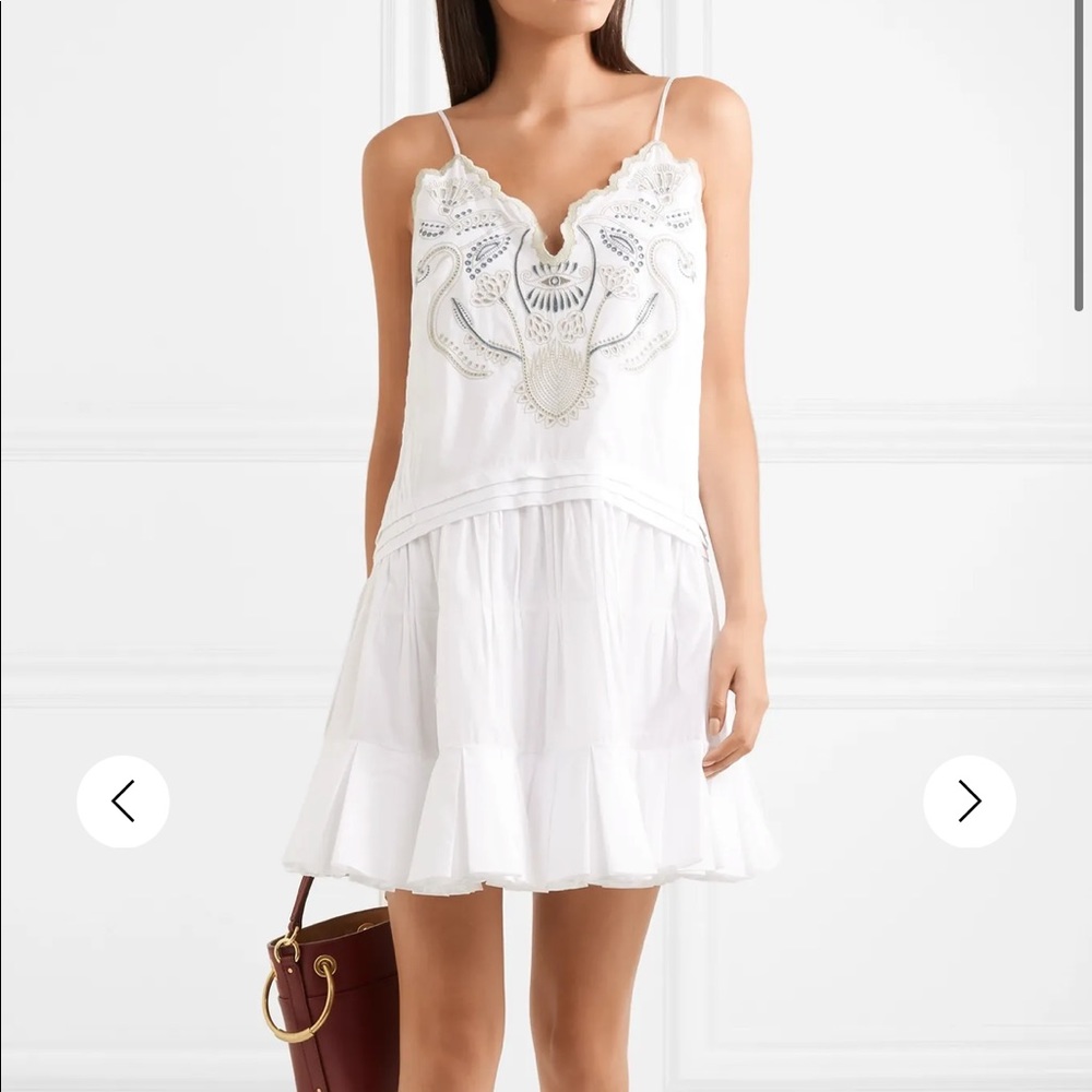 COPY - Chloe Ruffled Embroidered cotton-voile dress